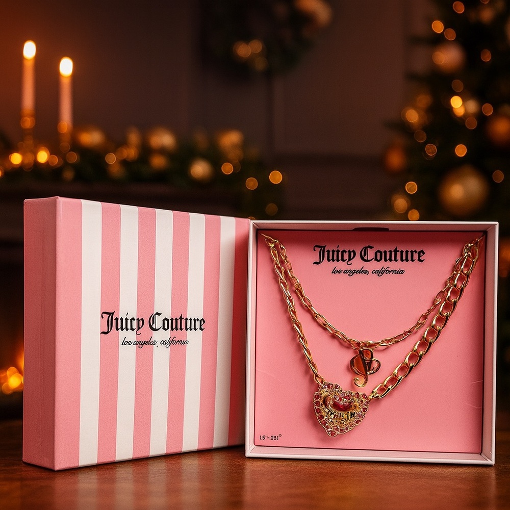 ✨ JUICY COUTURE Layered Charm Necklace | New in Box | 16”- 20” | MSRP: $48 ✨